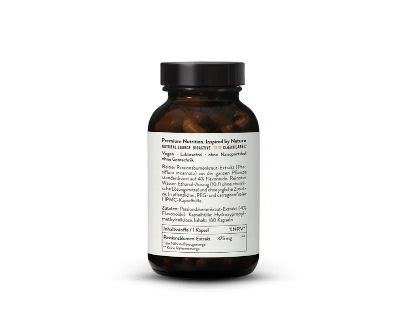 Extrait de Passiflore (Passiflora) 10:1 – 180 gélules vegan (375 mg) – Image 2